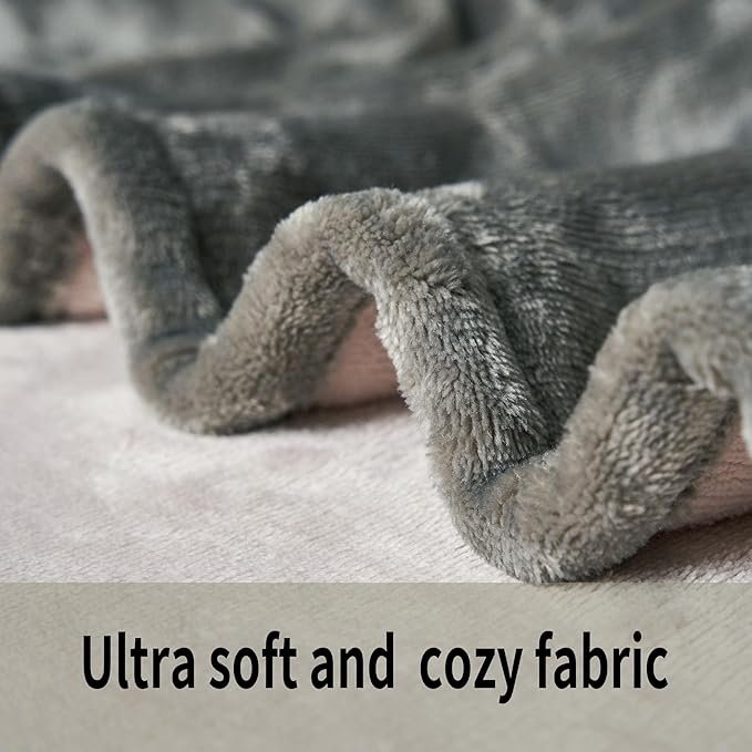 JET'S HOME Heated Blanket King 100"x90" - ETL&FCC Certified Flannel Electric Blanket Throw Machine Washable Heating Blanket with 4 Heating Levels 10 Hours Auto-Off Overheating Protection (Grey)