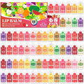 Mini Lip Balm 68 Pack, Natural Lip Balms with Vitamin E and Coconut Oil. Moisturizes for Dry Lips, Perfect for Christmas Gifts, Party Favors, Gift Bags and Small Gifts-13 Flavors