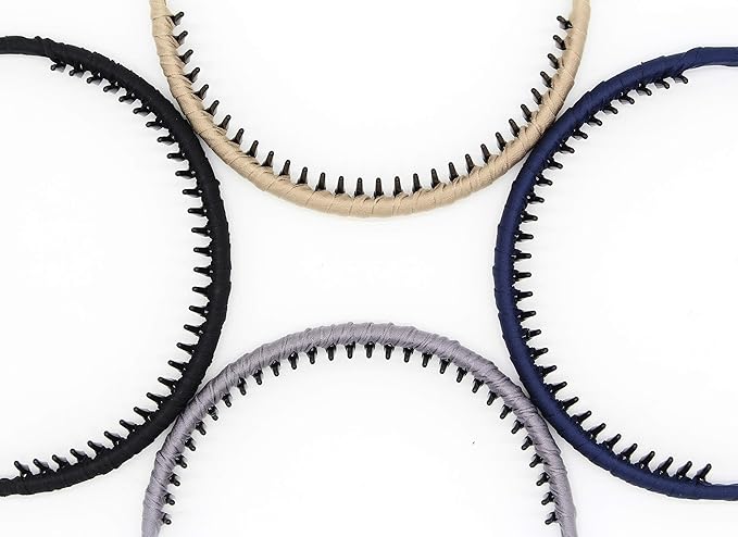 JOBAND Fashion Headbands for women Girls Non-slip hair band Comfy Headband Hair Hoop Resin teeth Comb Hair Accessories (4 Colors)