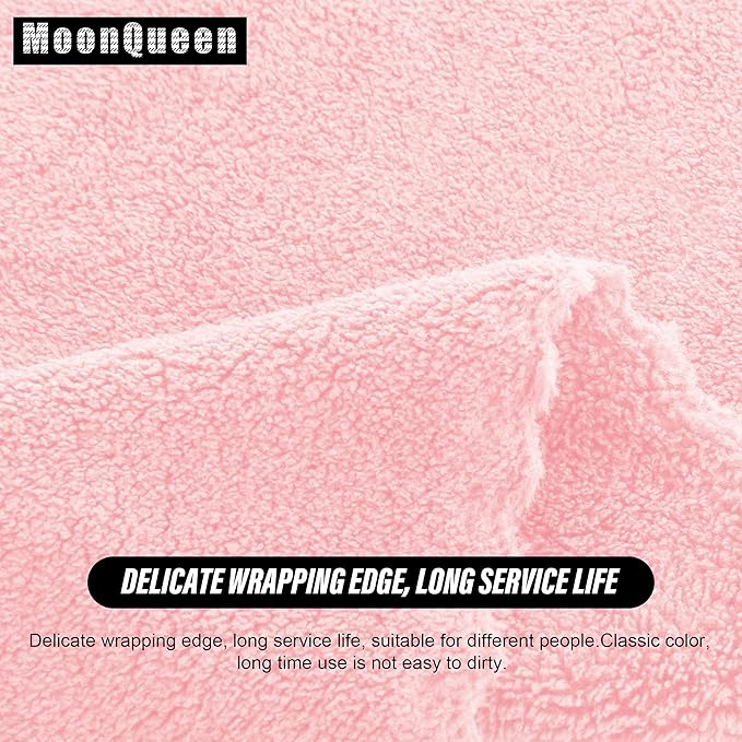 MOONQUEEN Ultra Soft Premium Washcloths Set - 12 x 12 inches - 24 Pack - Quick Drying - Highly Absorbent Coral Velvet Bathroom Wash Clothes - Use as Bath, Spa, Facial, Fingertip Towel (Pink)