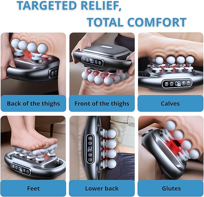 LEVILO 20 Head Massage Gun Deep Tissue for Neck, Shoulder, Back Massager – Percussion Massage Gun for Muscle Recovery – Quiet, Portable & Powerful Full Body Tool – Ideal Gift for Men & Women