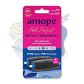 Amopé Pedi Perfect Electric Callus Remover Foot File Roller Head Refills, with Diamond Crystals, Removes Hard & Dead Skin, Extra Coarse for Very Hard Skin – 2 Count
