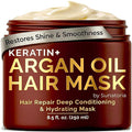 SUNATORIA Hair Mask with Keratin & Argan Oil - Conditioner for Dry, Damaged, Frizzy Hair & Split Ends - Hair Treatment Serum for Hair Repair & Hydrating - 8.5 Fl Oz