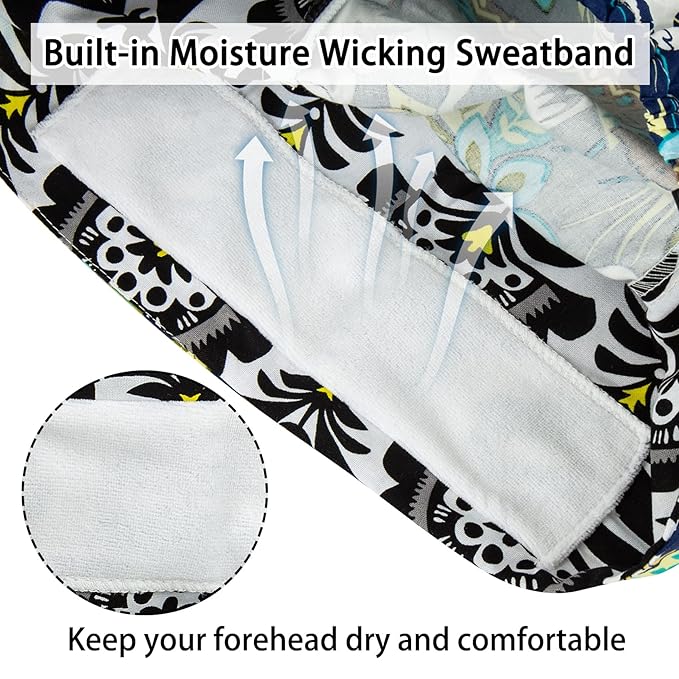 Scrub Caps Women Bouffant Scrub Caps, Adjustable Working Cap Ponytail Pouch Tie Back Shower Cap