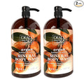 Dead Sea Collection Argan Body Wash for Women and Men - with Pure Dead Sea Minerals and Argan Oil - Cleanses and Moisturizes Skin - Pack of 2 (67.6 fl. oz)