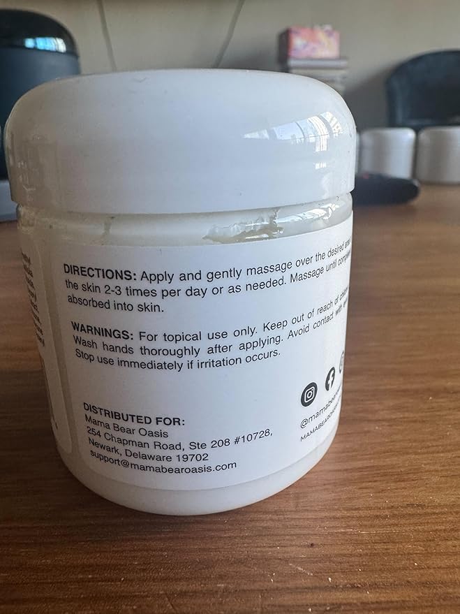 Mama Bear Oasis Lotion - Magnesium Cream - Lavender Magnesium Lotion for Foot, Hands, Legs, Toes Includes Arnica, Vitamin B6, Aloe Vera, MSM (Pack of 2)