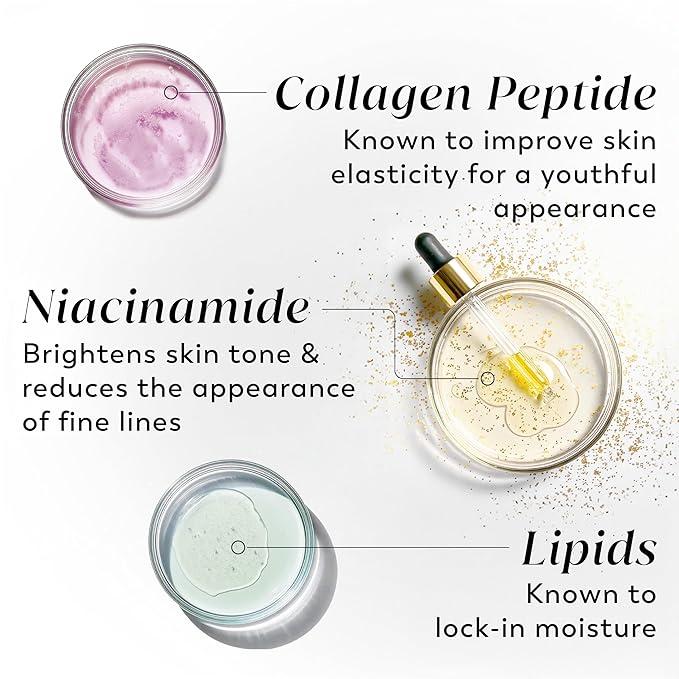 Olay Body Lotion for Women, Firming with Collagen Peptides Serum, Visibly Firmer Skin, 24hr Moisture & Hydration, Fast Absorbing Formula, Vitamin B3 Complex, For All Skin Types, 17 fl oz (Pack of 6)