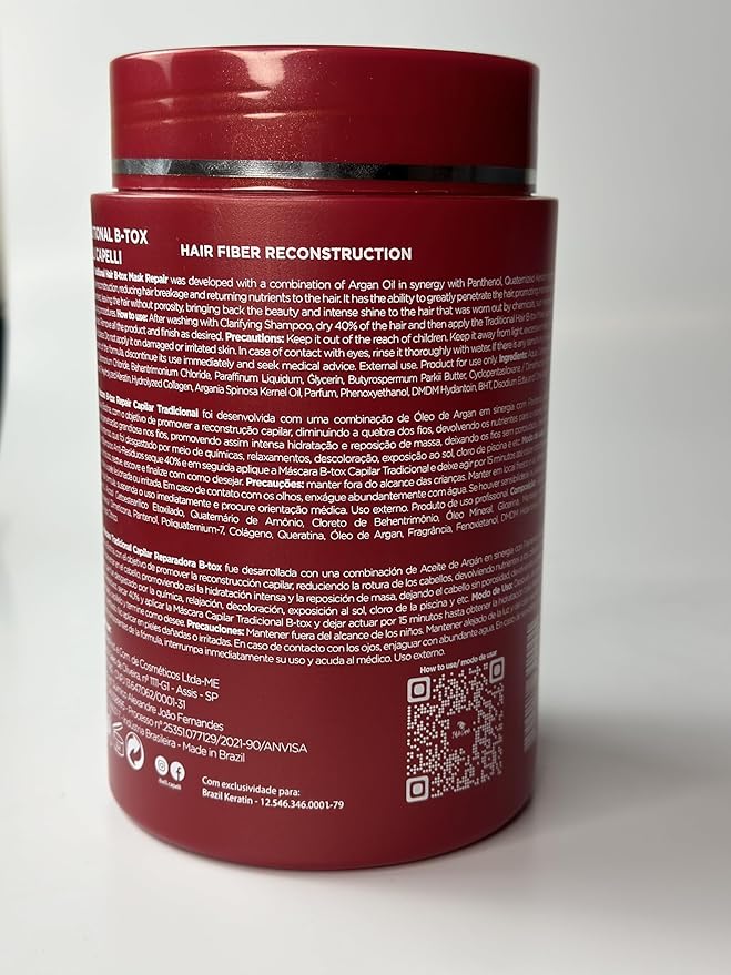 I Belli Capelli Ravenna Hair Treatment Kit- 1kg/35.2 oz B-tox Hair Mask + 300ml/10.1 fl.oz Anti-Residue Shampoo- Repair & Clarifying Shampoo for Longer Effect