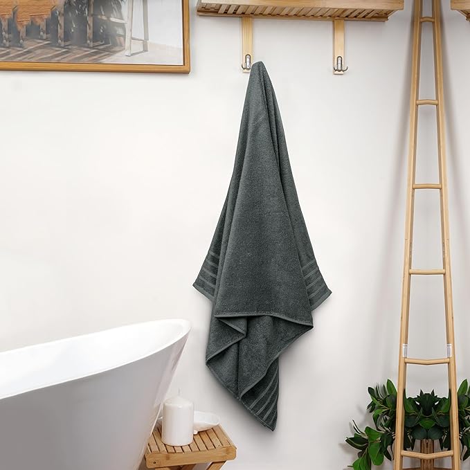 Avalon Towels Bath Towels Set of 4, Size 30 x 60 Inches, Highly Soft and Absorbent, Quick Drying, Lightweight, Perfect for Daily Use