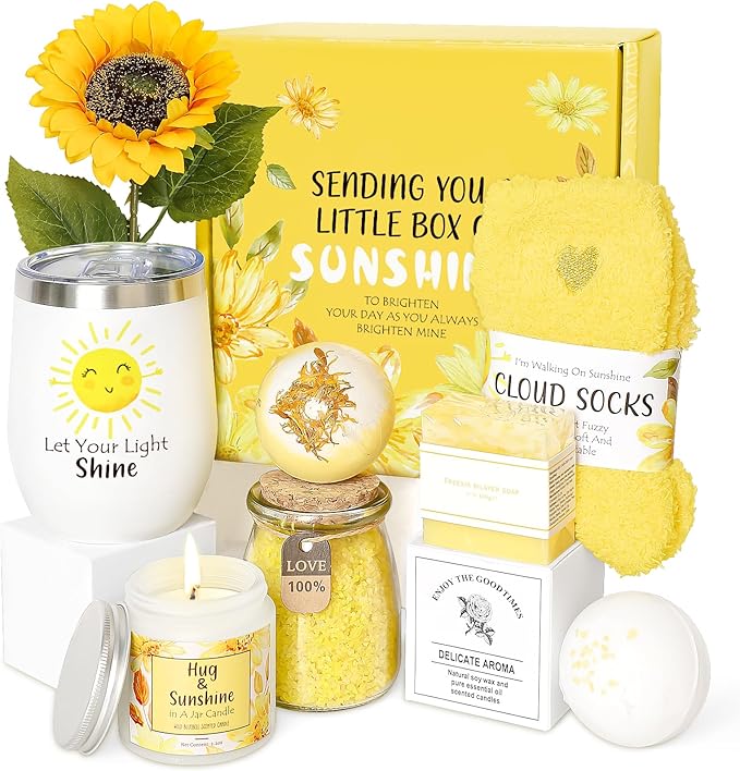 Birthday Gifts for Women, Unique Relaxing Spa Kit Gift Baskets for Women Self Care Gift Get Well Soon Christmas Gifts for Best Friends Sister Mom Her