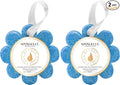 Spongelle Freesia Pear Wild Flower Buffer Body Scrubber | Bath & Shower Loofah for Women | Exfoliator with Body Wash Infused Sponge-| 14+ uses,(Pack of 2)
