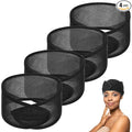 CIATBYYJ 4Pcs Mesh Hair Wraps, Thicker Soft Head Wraps for Black Women, Adjustable Stretchable Wrap Cap for Women Long Short Hair, Non-slip Washable Mesh Hairs Wrap for Makeup Washing Sleeping Spa