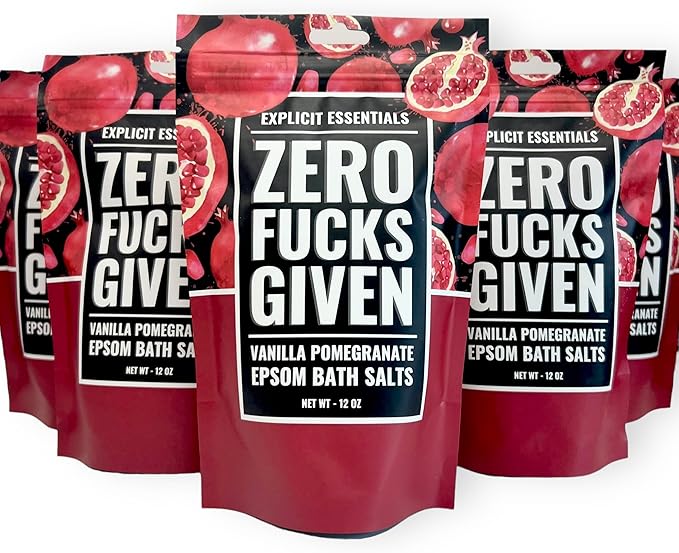 Explicit Essentials Vanilla Pomegranate Epsom Bath Salts, 12 oz
