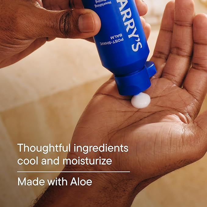 Harry's Post-Shave Balm for Men with Aloe - 3.4 fl oz - Calms and Soothes Skin After Shaving,(Pack of 4)