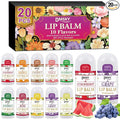 DMSKY Mini Lip Balm 20 Pack, Moisturizing with Vitamin E and Coconut Oil, Bulk Tiny Lip Balm for Party Favors, Care Packages & Goodie Bags