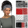 Huachi Bandana Headbands for Women Non Slip, Thick Womens Headbands Boho Elastic Hair Bands for Women's Hair, Stretchy Sweat Headband for Workout Running Working