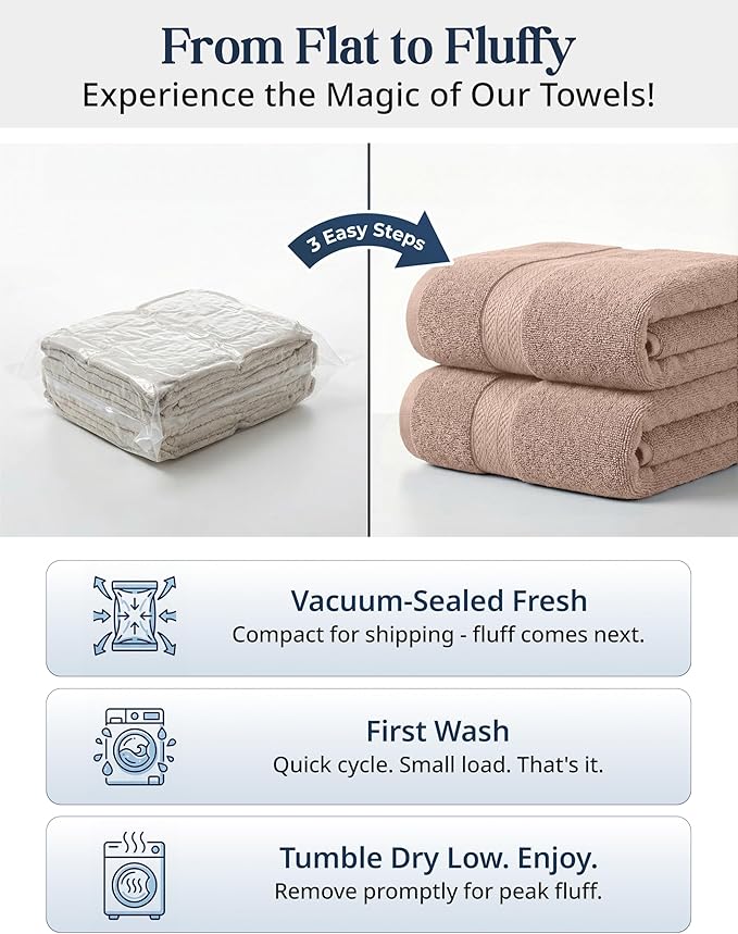 LANE LINEN 100% Cotton Towels Set - 16 Piece value pack - Soft, Absorbent & Durable - 4 Bath, 8 Washcloths, 4 Hand Towels for Bathroom - Ideal for Home, Spa & Gym - Quality You Can Trust - Taupe