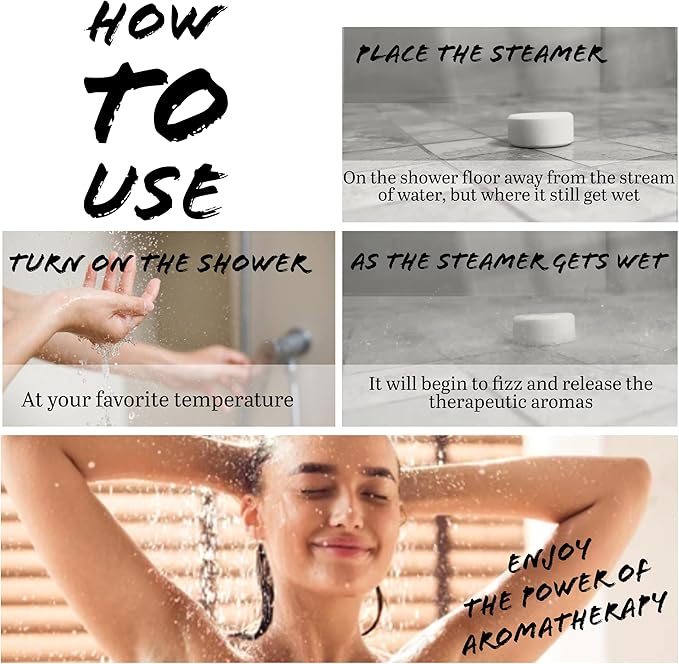 Shower Steamers Aromatherapy 24 Pack - with Essential Oils, Mothers Day Gifts for Mom, Birthday Gifts for Women, Relaxation Stress Relief Self Care – Home SPA, Teacher Appreciation Gift - Eucalyptus