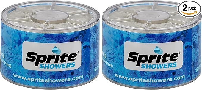 Sprite Shower Filter Replacement Cartridge, Pack of 2 | Slim-Line SLC | Blue | 1 Count per Pack
