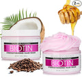 Advanced Clinicals Biotin Hair Treatment Anti-Breakage Repair Hair Mask. Strengthen Broken, Color-Treated Hair W/Repairing Deep Conditioner Manuka Honey & Caffeine To Restore Weak Hair, (Pack Of 2)