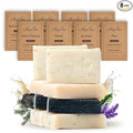 Mary Case Goat Milk Variety Bar Soap Set of 8 | Lavender, Pine Tar, Tea Tree & Charcoal Natural Soaps with Olive & Coconut Oils | Bath Soap for Men & Women | Hydrating, Nourishing