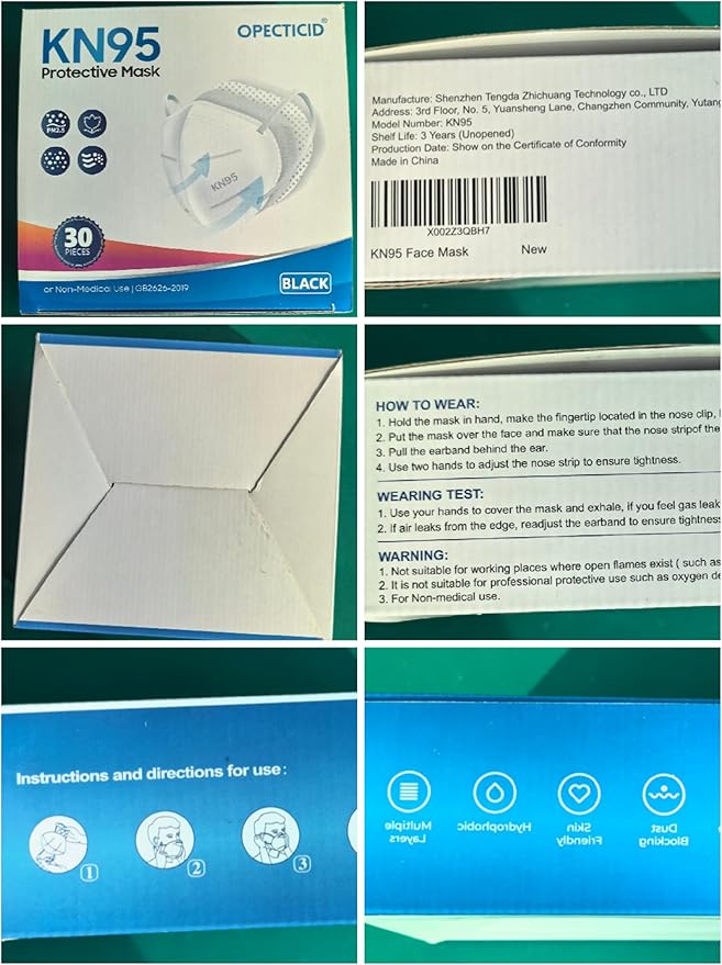 KN95 Face Mask,KN95 Mask,Cup Masks Breathable 5-Layer Filter Efficiency≥95% Disposable Certified Face Mask