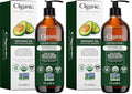 Cliganic Organic Avocado Oil, 100% Pure (8oz) - for Skin & Hair, Nourishing Carrier Oil for Face & Body (Pack of 2)