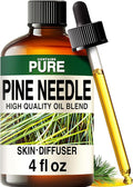 100% Pure Pine Needle Oil - 4 Fl Oz Pine Needle Essential Oil for Hair, Skin, Diffuser, Aromatherapy & DIY Soap Making Scent