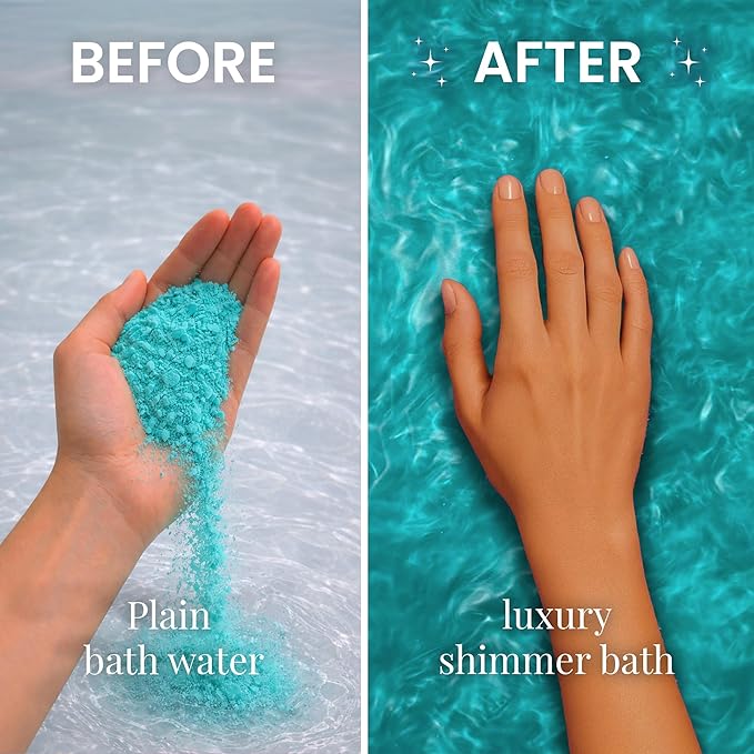Raspberry Shimmer Bath Bomb in A Bag - Handmade Scented Bath Bombs for Women,Kids and Men - Bulk Bathbomb Fizzies Perfect for Boys and Girls All Ages (Small, Turquoise)