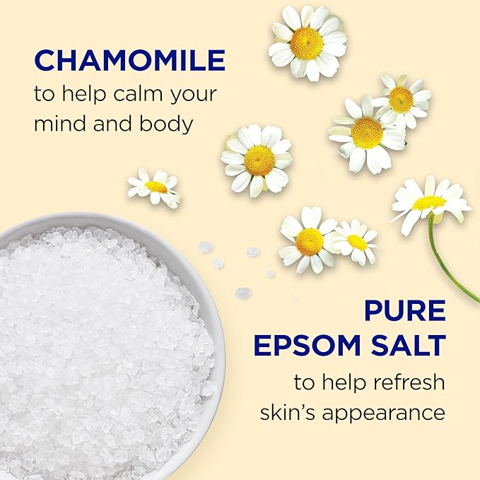 Dr Teal's Epsom Salt Soaking Solution, Chamomile, 48 Oz (Pack of 2)