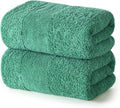 REDKISS Towels 2 Pack Luxury Extra Large Bath Towels Set 30 x 58 Inches – 100% Cotton, Ultra Soft Highly Absorbent & Quick Dry Towels for Bathroom, Gym, Hotel, Spa, Aurora Green