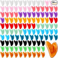 120 Pcs Gua Sha Facial Tools Bulk Resin Gua Sha Massage Tool Heart Shaped Guasha Stone Board for Woman Face Acupuncture, Jawline Sculpting, Puffiness Reducing, Skin Care Gift, 12 Colors