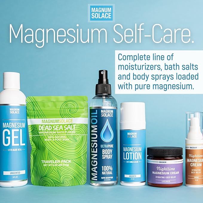 Magnesium Flakes for Bath - Magnesium Chloride Flakes - Dead Sea Salts for Soaking, 3 LBS