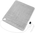 Deepsoon Heating Pad,Electric Heating Pads for Back,Neck,Moist Heating Pad for Abdomen Shoulder Knee Legs,Dry/Moist Heat&Auto Shut Off,Mother's Day Birthday for Men and Women,Light Gray,24x20 Inch