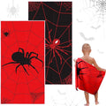 Peryiter 2 Pcs Spider Beach Towel Quick Dry Towels Swimming Bath Shower Pool Travel Trips Vacations Absorbent Soft Beach Blanket, 58 x 28 Inches (Classic Spider)
