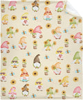 Cute Sunflower Flannel Fleece Blanket Throw Couch Microfiber Soft Cozy Lightweight Luxury Bed Blanket 120"x90"for Family