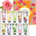 10 Pack Hand Cream Gifts Set,Mothers Day Gifts,Teacher Appreciation Gifts,Thank You,Nurse Gifts,Birthday Gift for Women,Natural Plant Fragrance Scented Hand Lotion Travel Size Mini Lotion Shea Butter