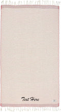 Personalized Embroidered Beach Towel | Throw Blanket, Easy Carry, Sand Free, Highly Absorbent, Quick Dry, Turkish Towels for Camping Bath Sauna Beach Gym Pool Yoga SPA by Lahammam, Shiran, Red