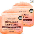 MYSTÉRE BEAUTÉ Himalayan Salt Body Scrub Twin Pack (12 oz x 2) - with Collagen, Rose Oil & Stem Cells - Exfoliating Scrub for Cellulite, Acne & Stretch Marks - Natural Skin Care Gift Set
