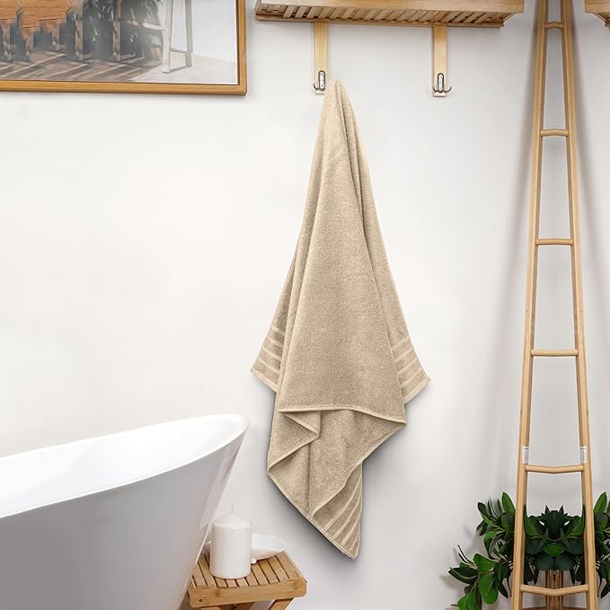 Avalon Towels Bath Towels Set of 4, Size 30 x 60 Inches, Highly Soft and Absorbent, Quick Drying, Lightweight, Perfect for Daily Use
