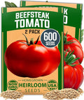 HOME GROWN Beefsteak Tomato Seeds 600+ Heirloom Non-GMO Seeds for Planting, High Germination, Indeterminate Extra Large Meaty Slicing Tomato,Prolific Garden Crop, Sandwich Ready (Solanum lycopersicum)