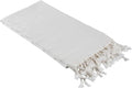 InfuseZen Stonewashed Turkish Bath & Beach Towel –100% Organic Turkish Cotton - Soft, Lightweight, Absorbent - Quick Dry, Sand Free - Pool, Shower, Travel - Peshtemal, Hammam Spa Towel - Off White