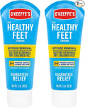 O'Keeffe's for Healthy Feet Intense Renewal Cream with Urea & Alpha Hydroxy Acid - 3 oz Tube - Chemically Exfoliates and Softens Extremely Callused, Dry Feet (Pack of 2)