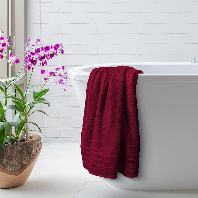 Avalon Towels Bath Towels Set of 4, Size 30 x 60 Inches, Highly Soft and Absorbent, Quick Drying, Lightweight, Perfect for Daily Use