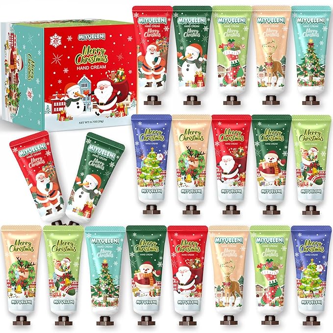 20 Pack Christmas Hand Lotion Gift Set，Mothers Day Gifts,Teacher Appreciation Gifts,Nurses Week Gifts, Moisturizing Hand Cream, Travel Size Gifts Bulk