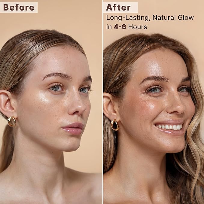 Bronzing Face Tanner Spray Mist, Sunless Face Tanning Water, USA Made with Natural & Organic Ingredients