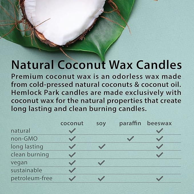 Hemlock Park Balsam Cedar Apothecary Hand-Poured Scented Candle | Crackling Wood Wick, Botanical Fragrance & Coconut Wax | Up to 60 Hour Burn Time | 8 oz