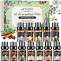 Essential Oils Set - 12 Pcs Organic Aromatherapy Essential Oil Kit for Diffuser, Humidifier, Aromatherapy, Massage, Soap, Candle Making (5mL)