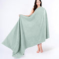 Cotton Paradise 100% Cotton 40x80 Oversized Bath Sheet, Extra Large Turkish Bath Towels for Bathroom, Mint Green Bathsheet