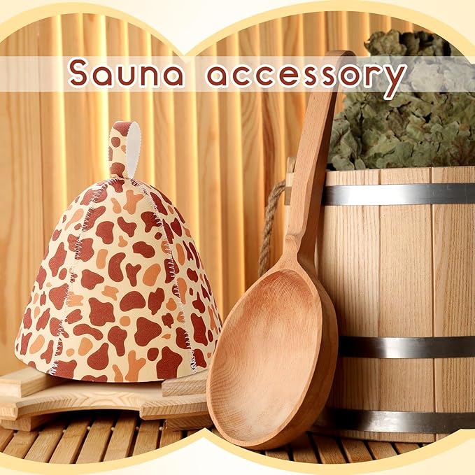 JaGely Sauna Hat for Men Women Sauna Hat Vaporarium Cap Russian Banya Cap for Bath House Accessories